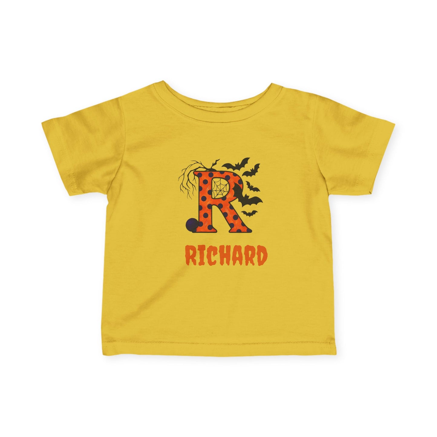 Personalized Halloween Infant Tee, Cute Baby T-Shirt, Custom Baby Clothes, Toddler Costume Top, Spooky Season Gift, Fall Baby Outfit