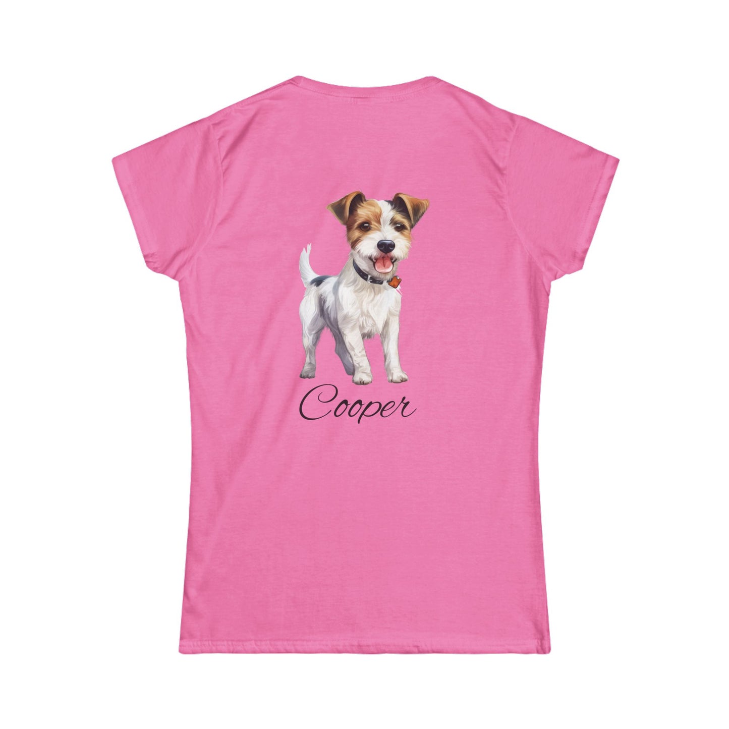 Fun Bulldog Graphic Women's Softstyle Tee, Pet Lover Gift, Casual Outfit, Dog Mom Shirt, Birthday Gift