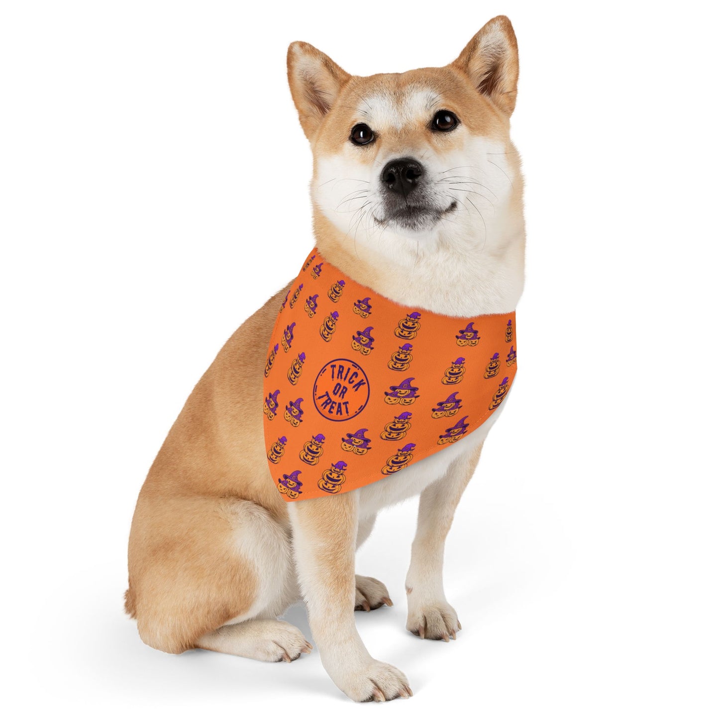 Halloween Pet Bandana, Trick or Treat Dog Collar, Festive Pet Costume, Cute Pet Accessory, Dog Apparel for Fall