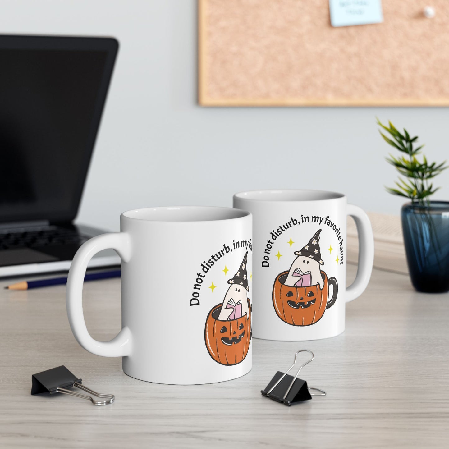 Halloween Ceramic Mug - Spooky Coffee Cup, Pumpkin Design, Perfect for Fall and Halloween Decor, Unique Haunting Mug