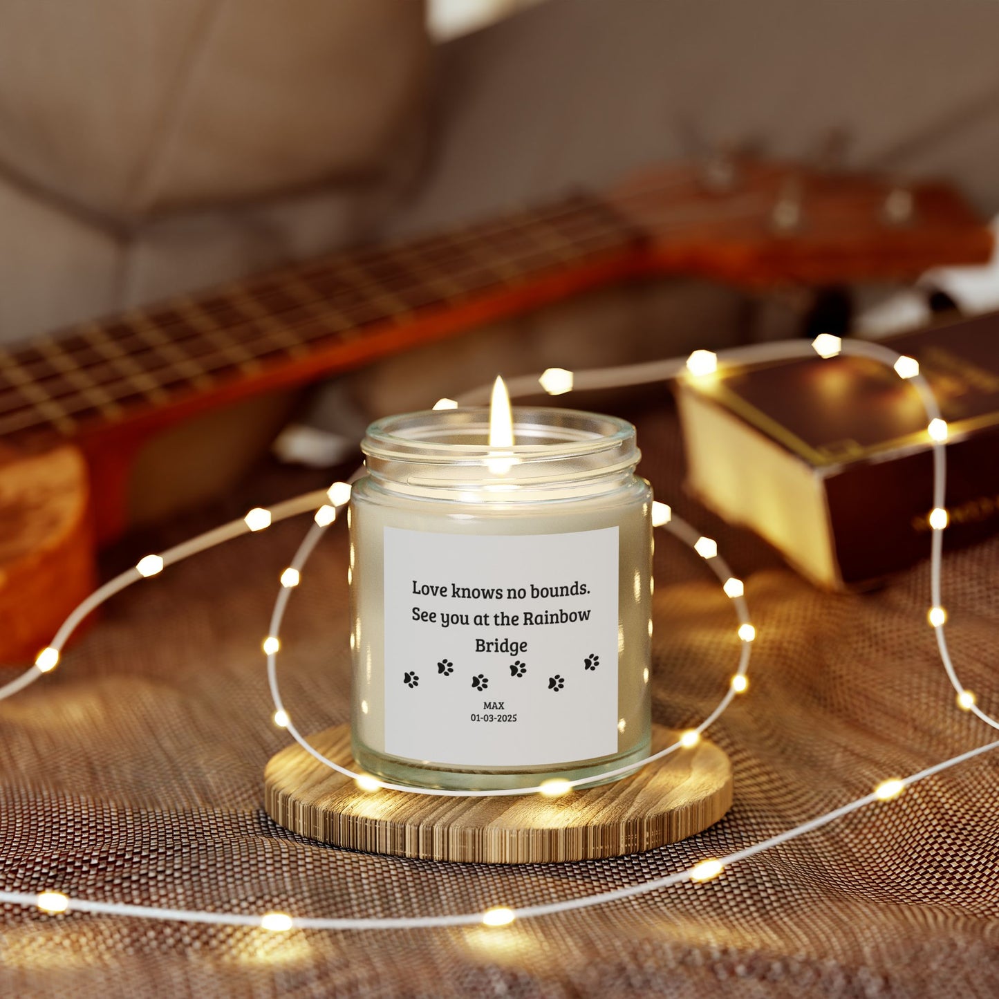Coconut Apricot Scented Candles | Love Knows No Bounds | Memorial Gift, Relaxation, Home Decor, Wedding Favors, Gift for Her