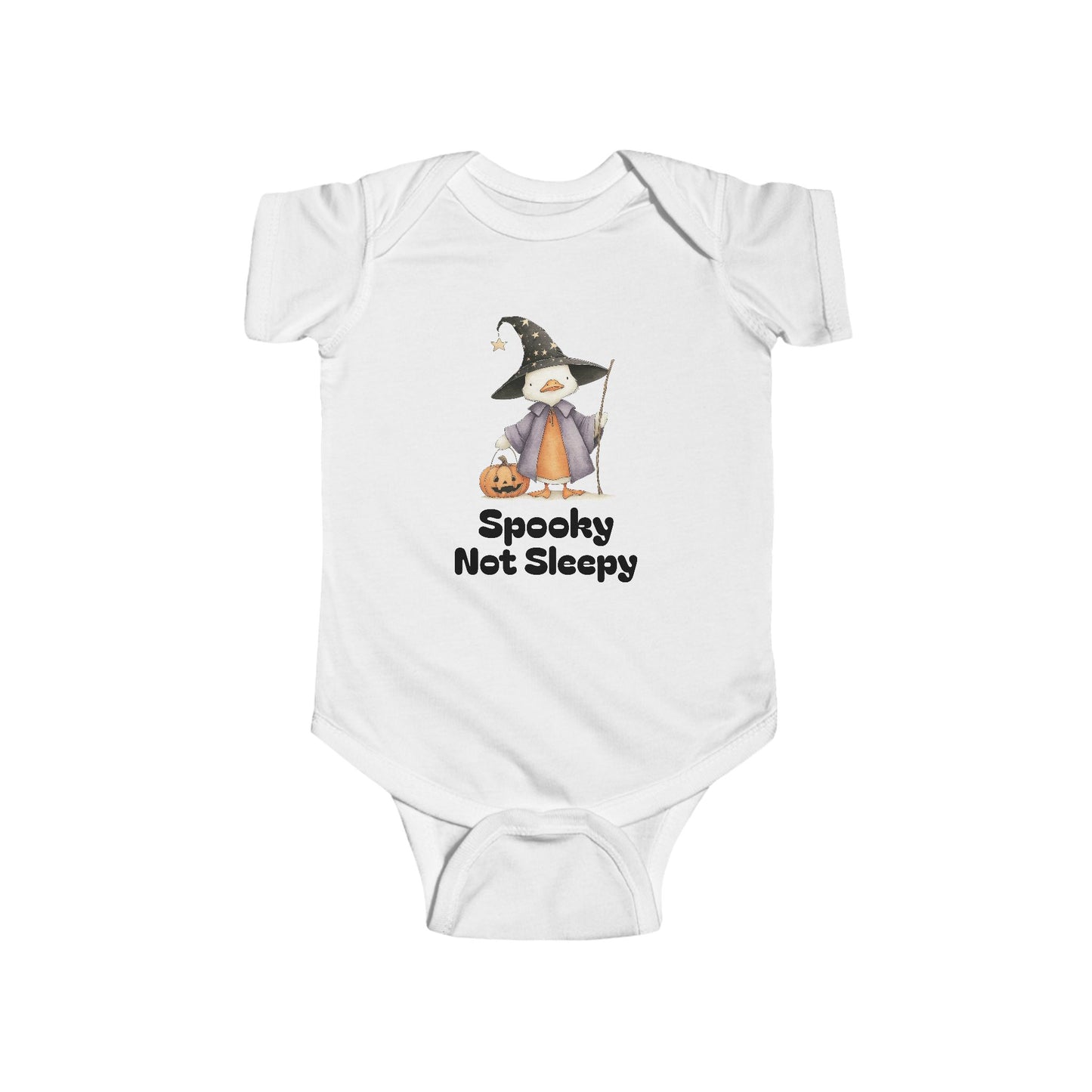Spooky Not Sleepy Infant Bodysuit, Halloween Baby Outfit, Cute Baby Costume, Fall Baby Gift, Halloween Apparel