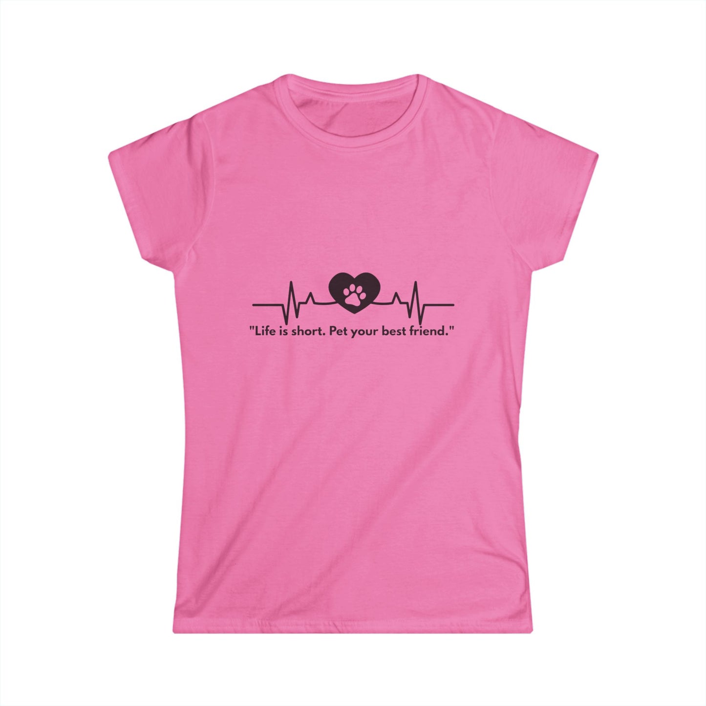 Heartfelt Pet Lover's Tee - Life is Short, Pet Your Best Friend, Cute Animal Shirt, Gifts for Pet Owners, Animal Lovers, Casual Wear