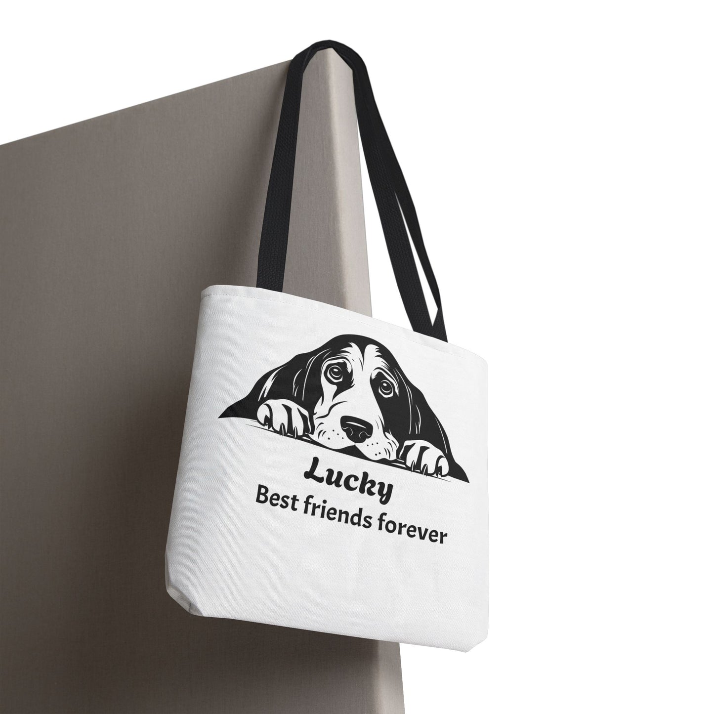 Lucky Dog Tote Bag - Best Friends Forever - Personalized Pet Lover Gift, Eco-Friendly Bag for Dog Owners, Cute Animal Lover Accessory