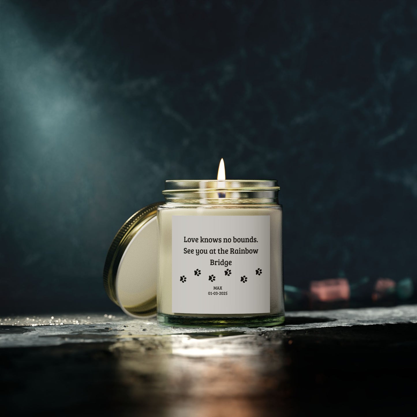 Coconut Apricot Scented Candles | Love Knows No Bounds | Memorial Gift, Relaxation, Home Decor, Wedding Favors, Gift for Her