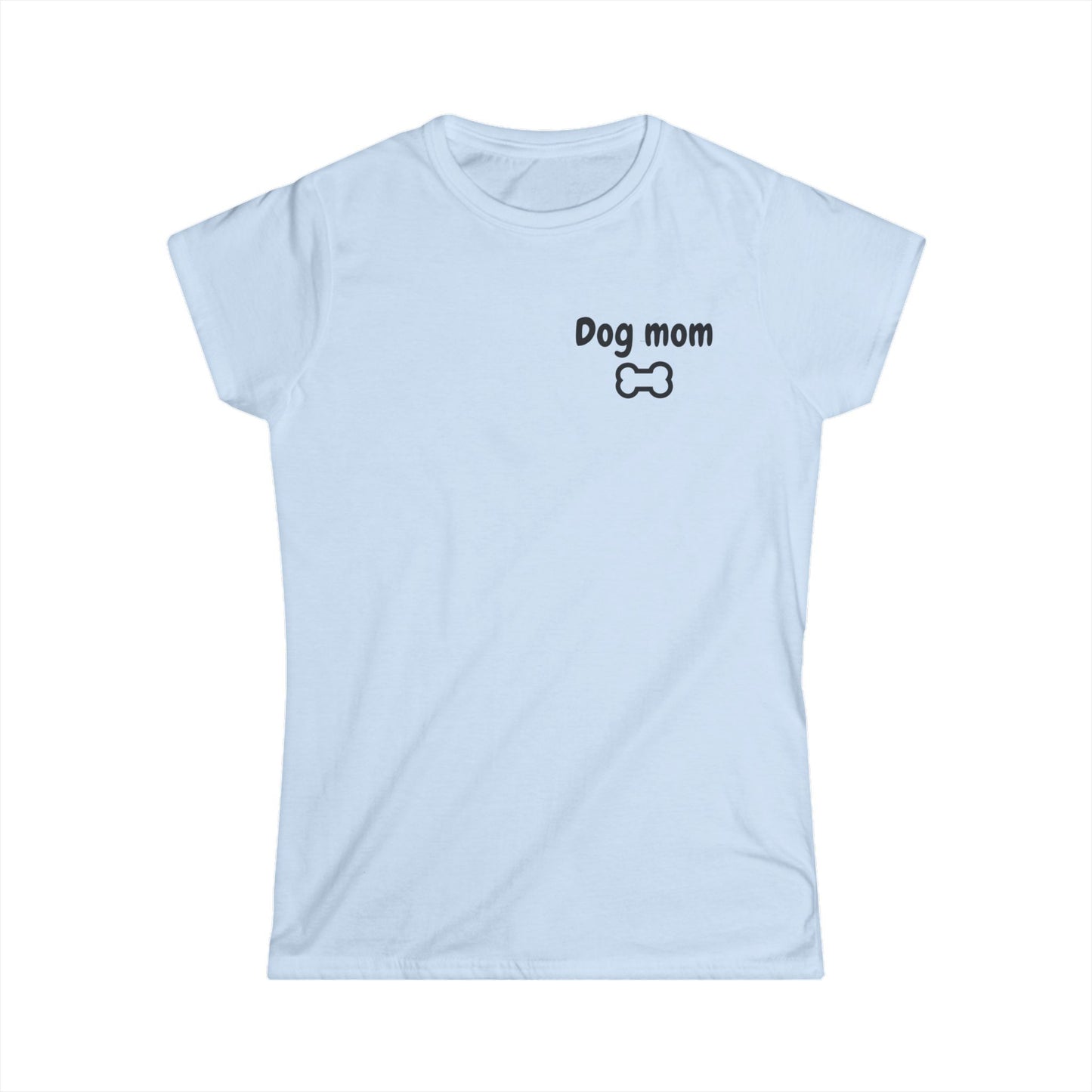 Fun Bulldog Graphic Women's Softstyle Tee, Pet Lover Gift, Casual Outfit, Dog Mom Shirt, Birthday Gift