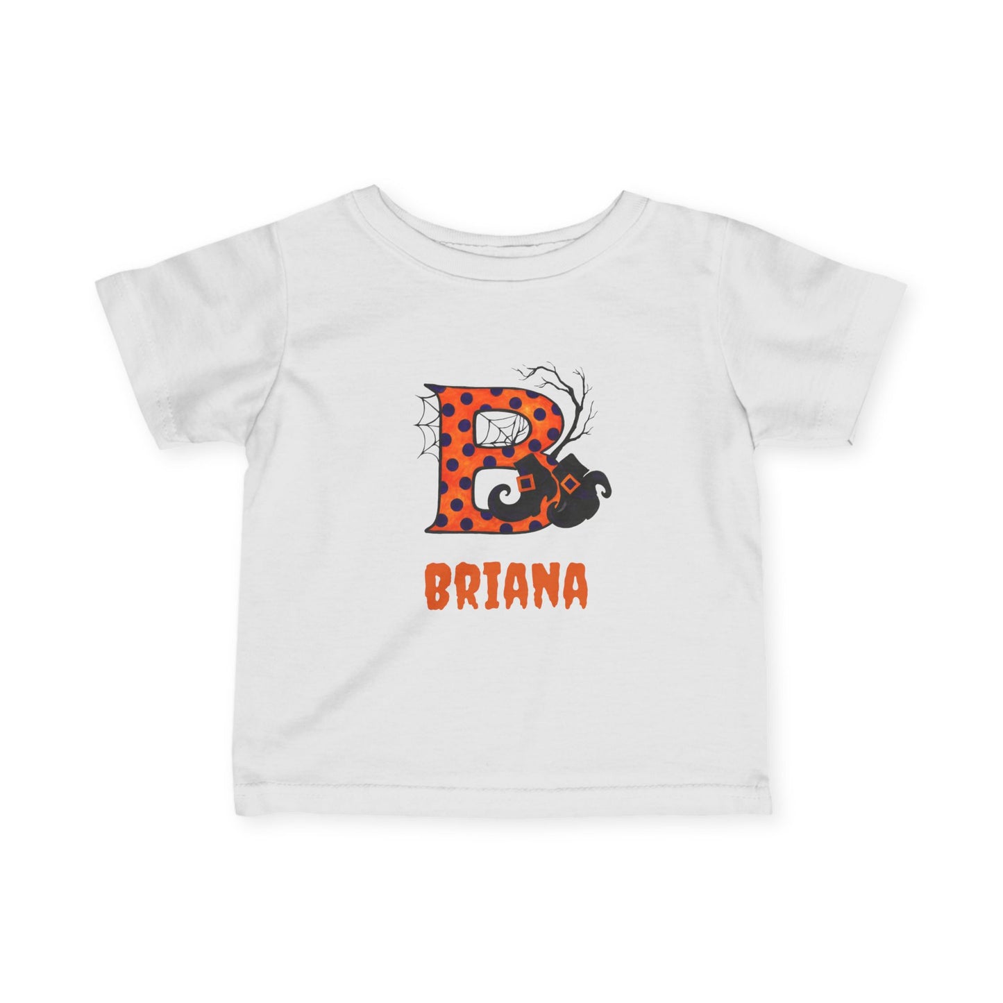 Personalized Halloween Infant Tee, Cute Baby T-Shirt, Custom Baby Clothes, Toddler Costume Top, Spooky Season Gift, Fall Baby Outfit