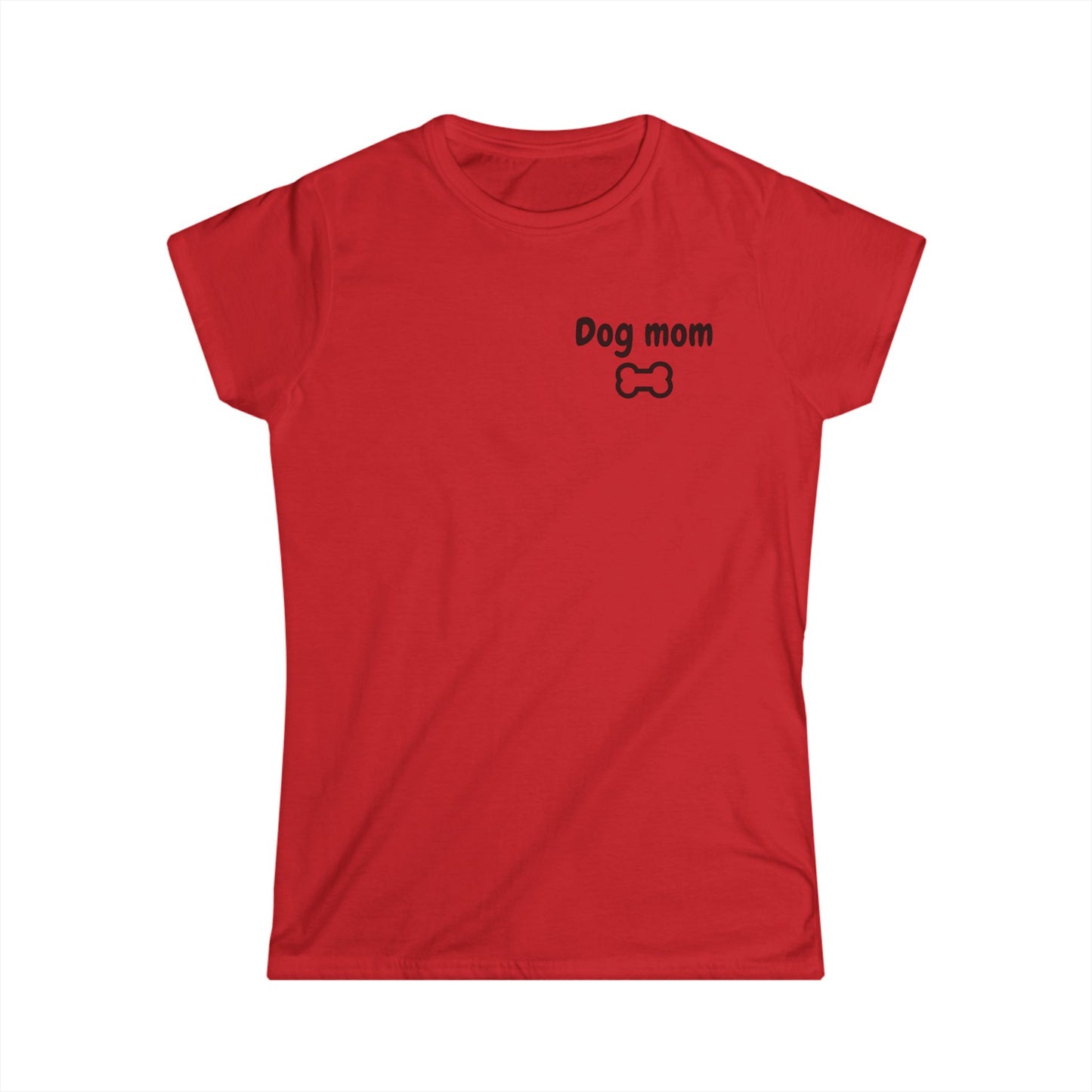 Fun Bulldog Graphic Women's Softstyle Tee, Pet Lover Gift, Casual Outfit, Dog Mom Shirt, Birthday Gift