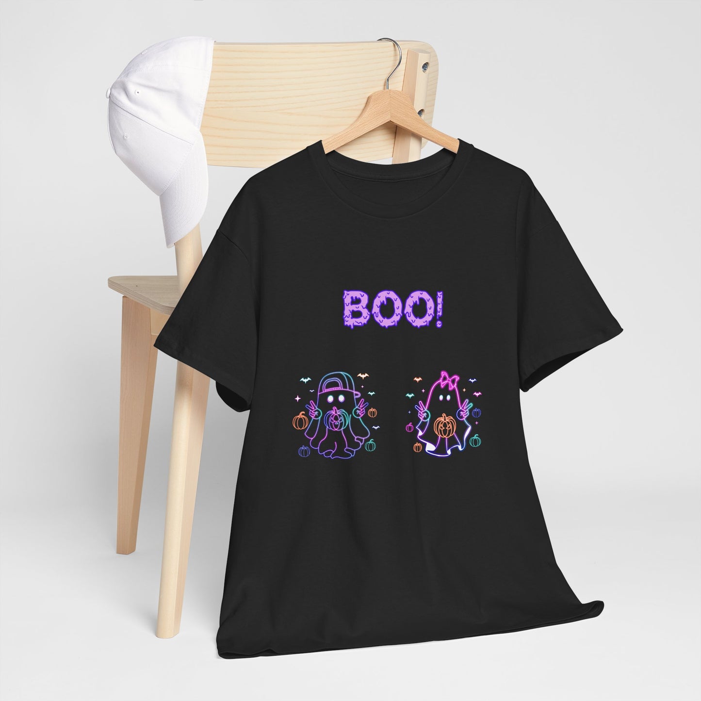 Spooky Halloween Tee, Fun Unisex T-Shirt, Halloween Party Outfit, Cute Ghost Design Shirt, Boo Halloween Tee