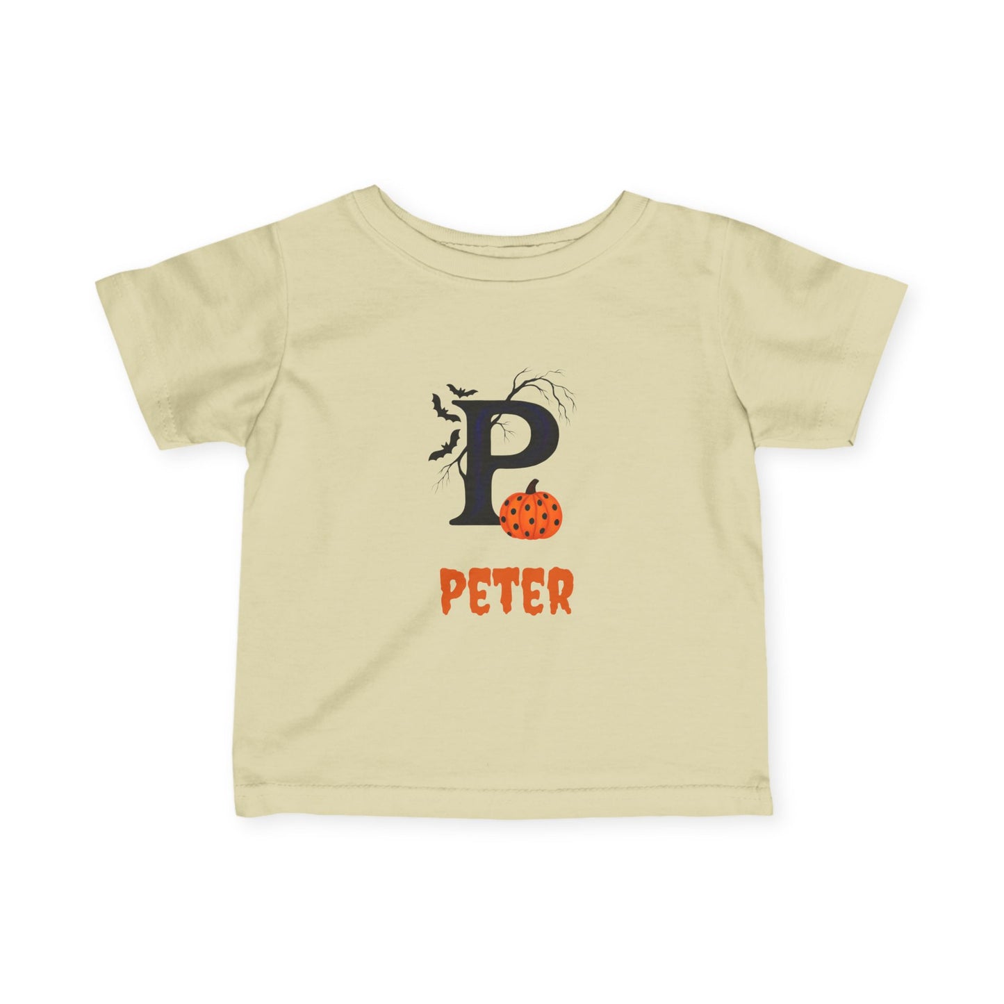 Personalized Halloween Infant Tee, Cute Baby T-Shirt, Custom Baby Clothes, Toddler Costume Top, Spooky Season Gift, Fall Baby Outfit