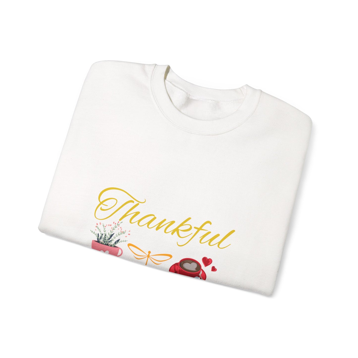 Thankful Crewneck Sweatshirt, Cozy Sweatshirt, Fall Fashion, Thanksgiving Gift, Unisex Crewneck, Everyday Casual Wear