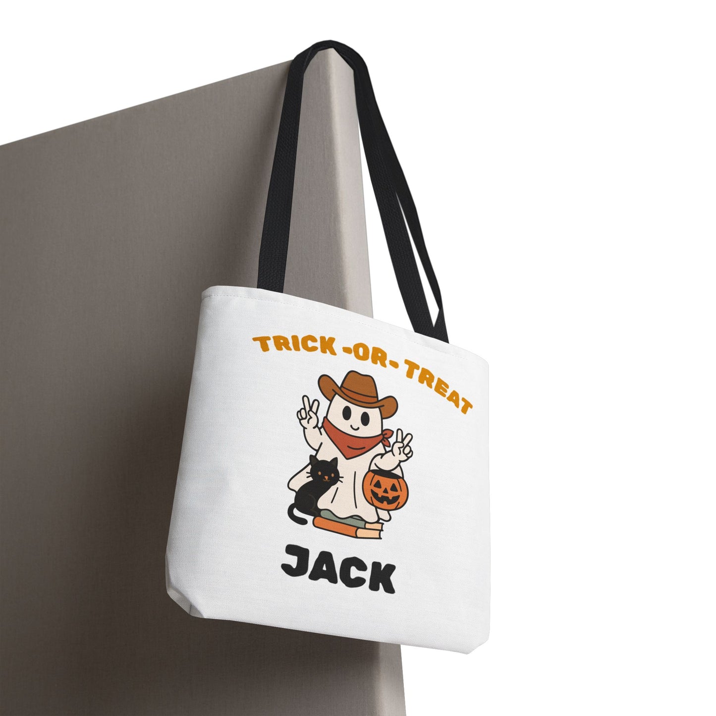 Halloween Tote Bag, Trick or Treat Bag, Funny Pumpkin Bag, Cute Halloween Accessory, Gift for Kids & Adults