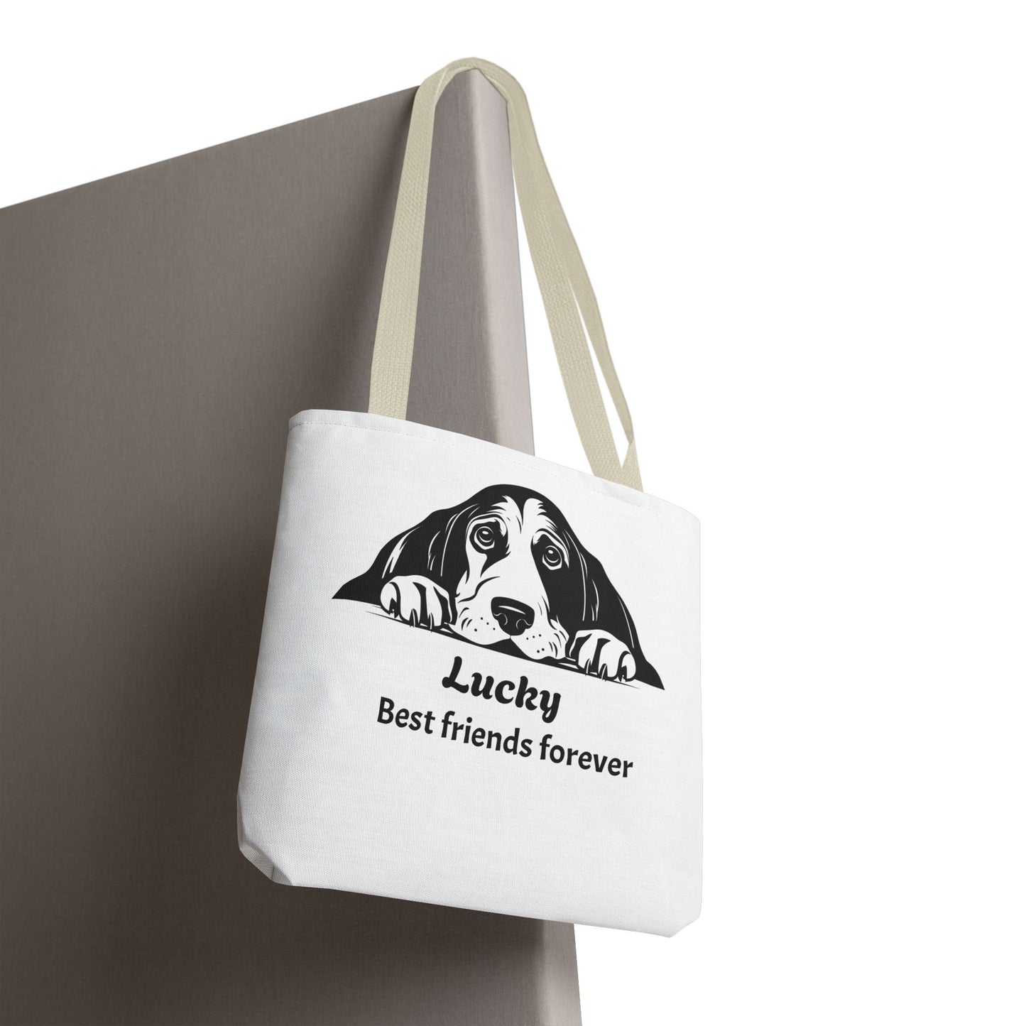 Lucky Dog Tote Bag - Best Friends Forever - Personalized Pet Lover Gift, Eco-Friendly Bag for Dog Owners, Cute Animal Lover Accessory