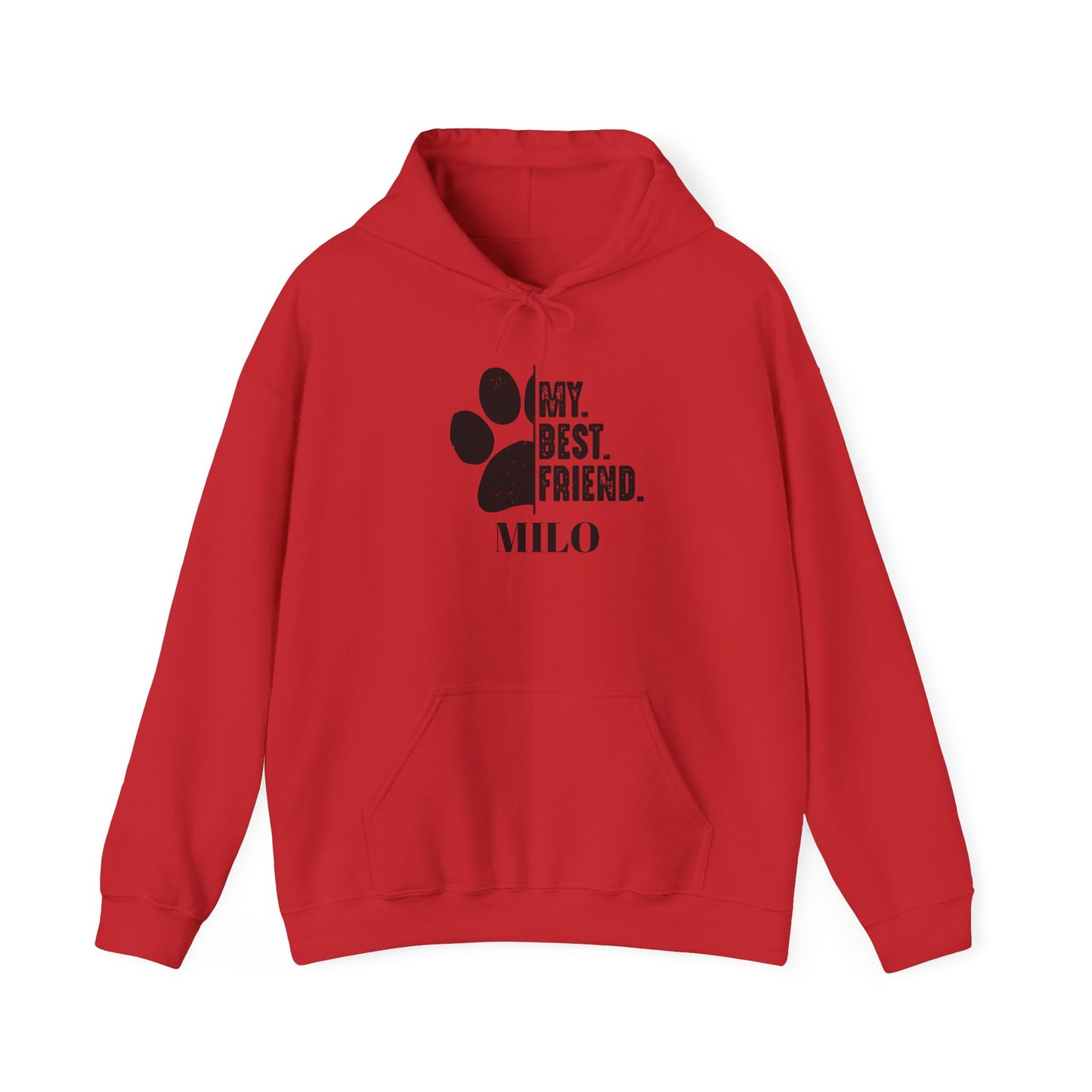 Custom Pet Lover Hoodie - Personalized Dog Owner Sweatshirt - Cozy Paw Print Hoodie for Dog Moms & Dads