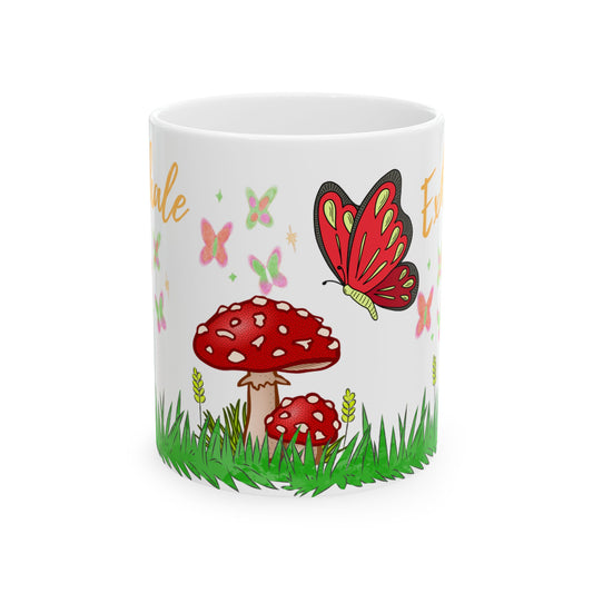 Whimsical Butterfly & Mushroom Ceramic Mug, Cute Gift for Nature Lovers, Spring Decor, Garden Party, Birthday Present, Eco-Friendly [...]