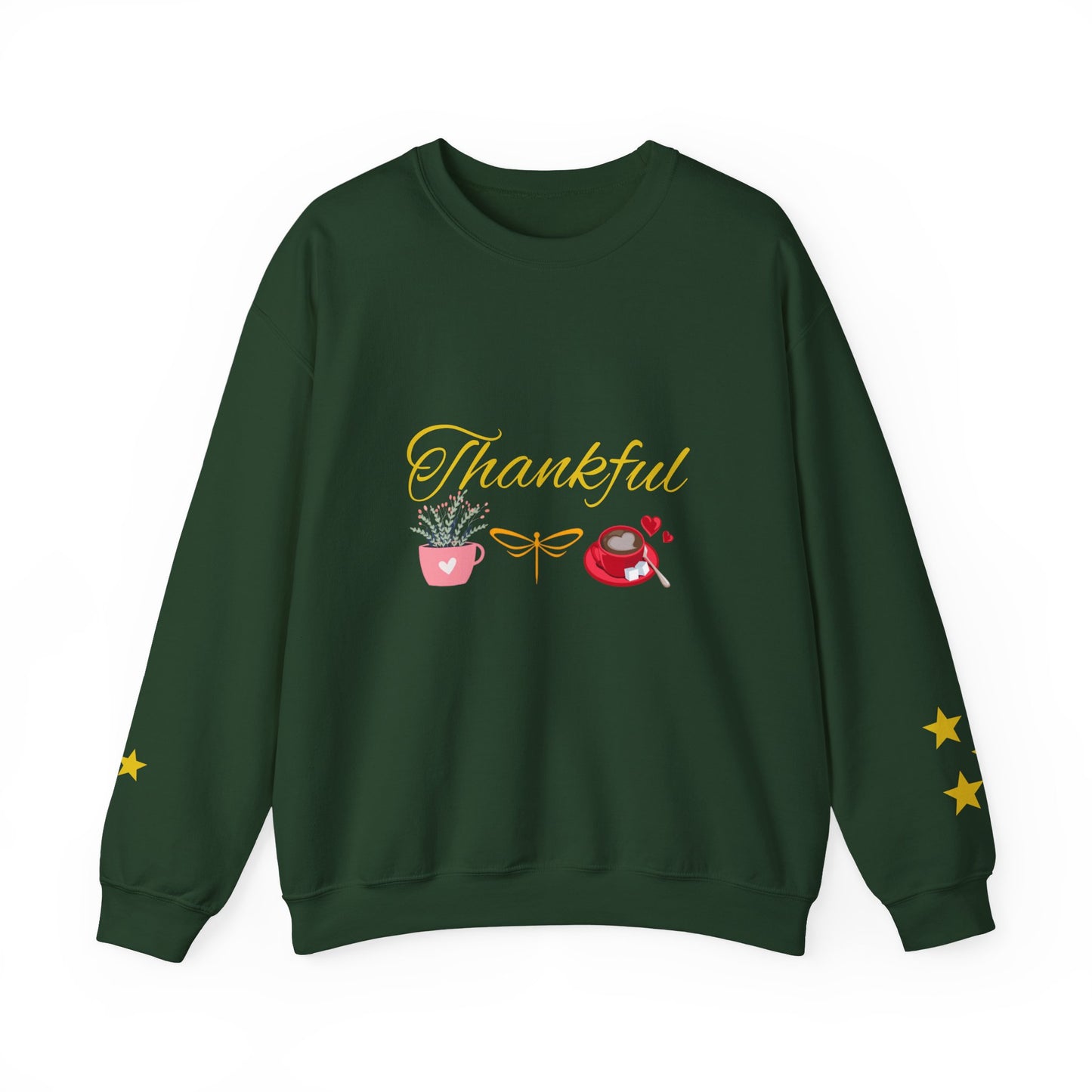 Thankful Crewneck Sweatshirt, Cozy Sweatshirt, Fall Fashion, Thanksgiving Gift, Unisex Crewneck, Everyday Casual Wear