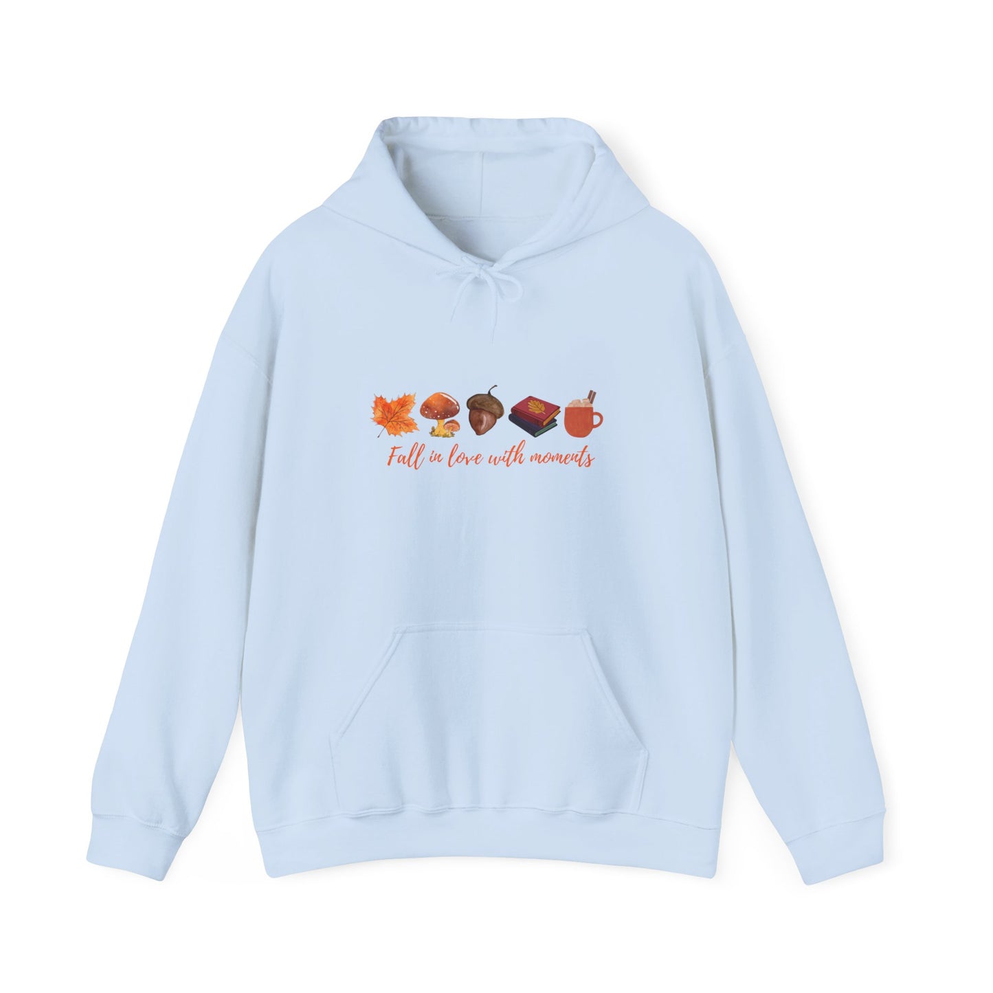 Cozy Fall Hooded Sweatshirt - Fall in Love with Moments - Unisex Outdoor Sweater, Autumn Fashion, Cozy Gift, Seasonal Wear, Ideal for [...]