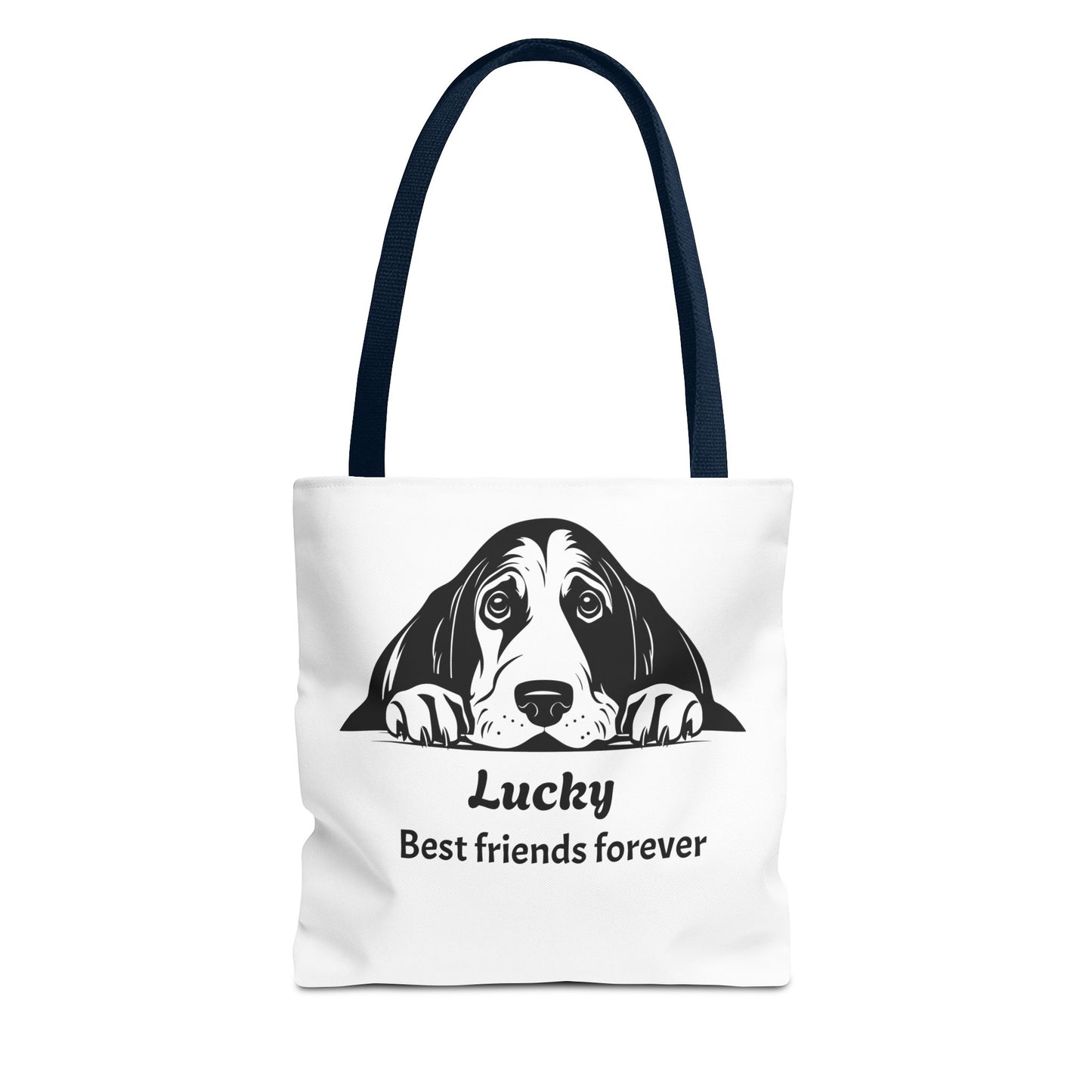 Lucky Dog Tote Bag - Best Friends Forever - Personalized Pet Lover Gift, Eco-Friendly Bag for Dog Owners, Cute Animal Lover Accessory
