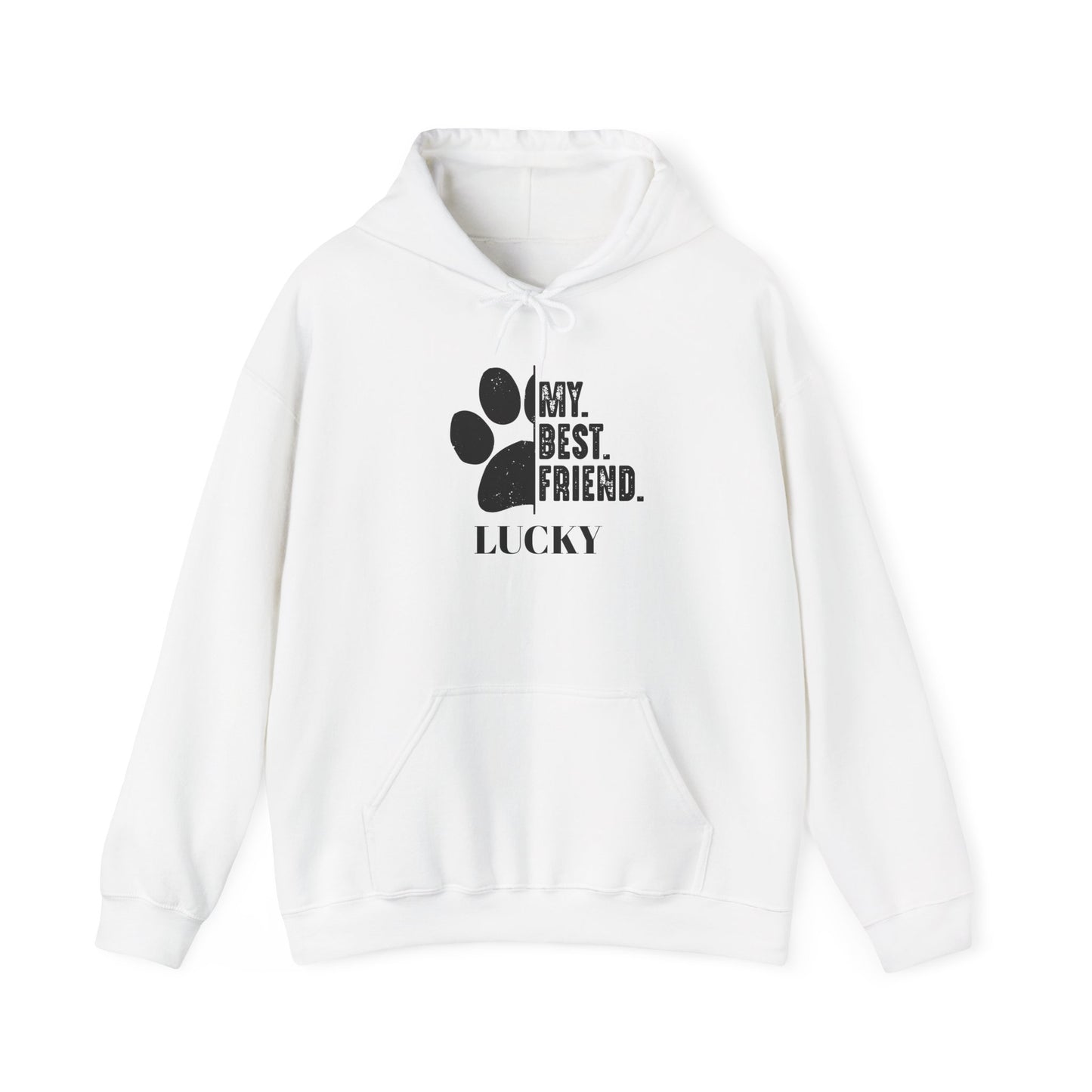 Custom Pet Lover Hoodie - Personalized Dog Owner Sweatshirt - Cozy Paw Print Hoodie for Dog Moms & Dads