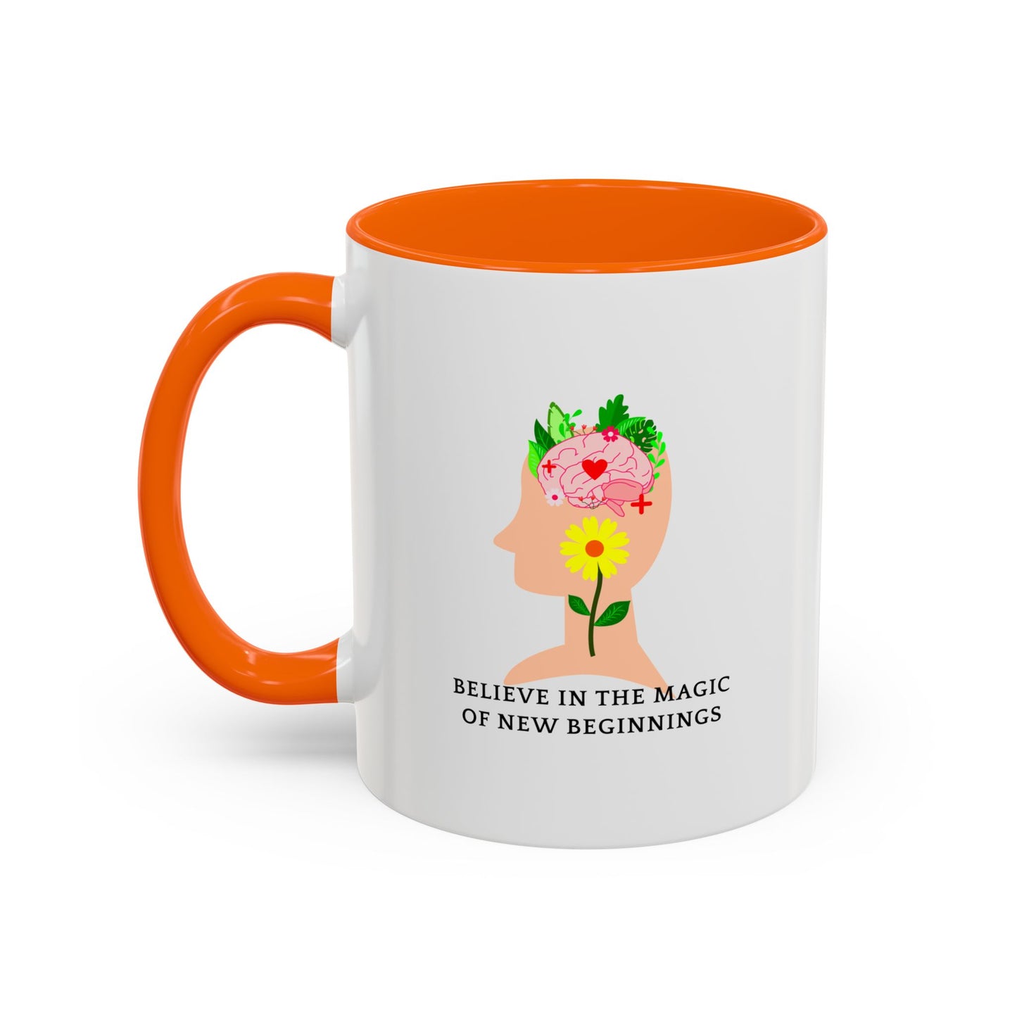Inspirational Accent Coffee Mug - Believe in the Magic of New Beginnings, Motivational Cup, Gift for Dreamers, Housewarming Mug, [...]