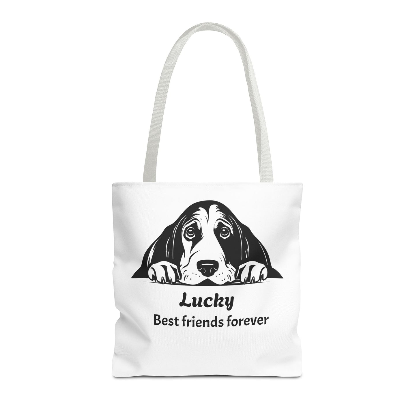 Lucky Dog Tote Bag - Best Friends Forever - Personalized Pet Lover Gift, Eco-Friendly Bag for Dog Owners, Cute Animal Lover Accessory