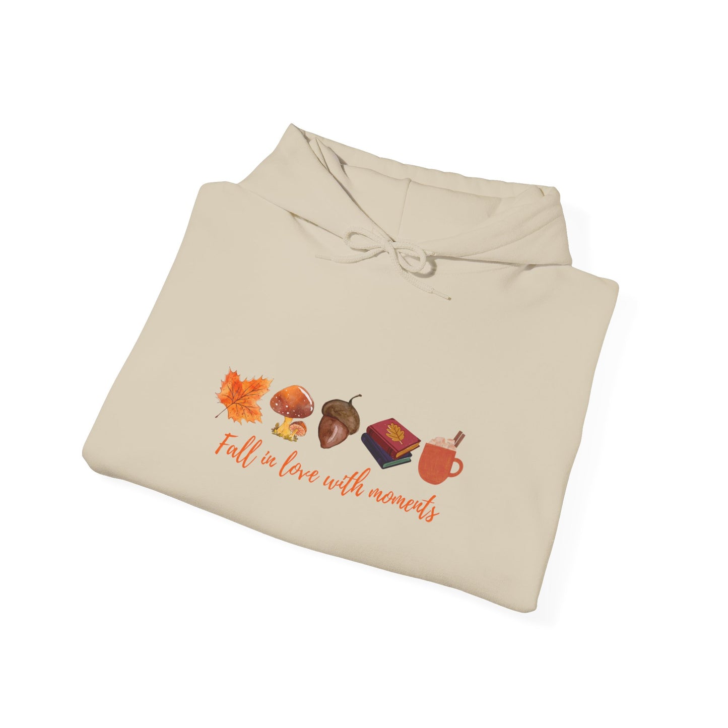Cozy Fall Hooded Sweatshirt - Fall in Love with Moments - Unisex Outdoor Sweater, Autumn Fashion, Cozy Gift, Seasonal Wear, Ideal for [...]