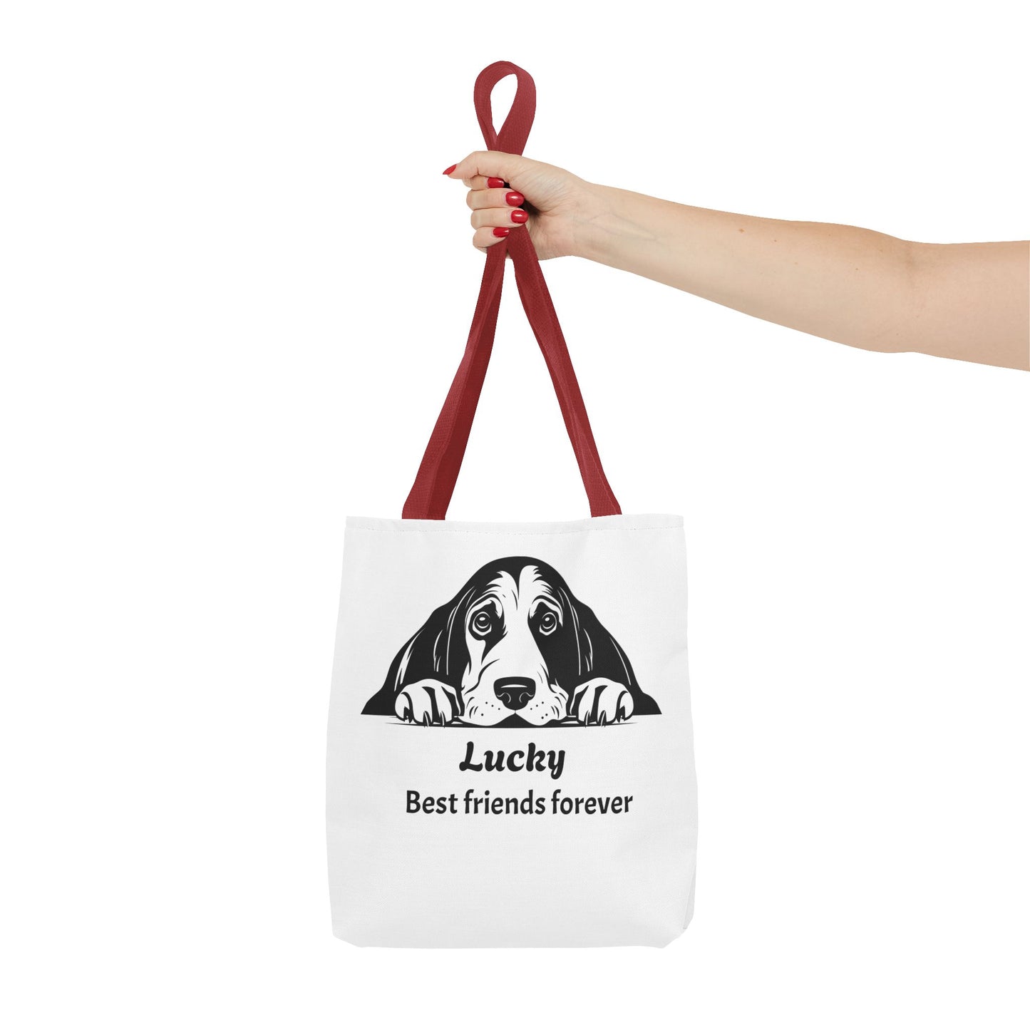Lucky Dog Tote Bag - Best Friends Forever - Personalized Pet Lover Gift, Eco-Friendly Bag for Dog Owners, Cute Animal Lover Accessory