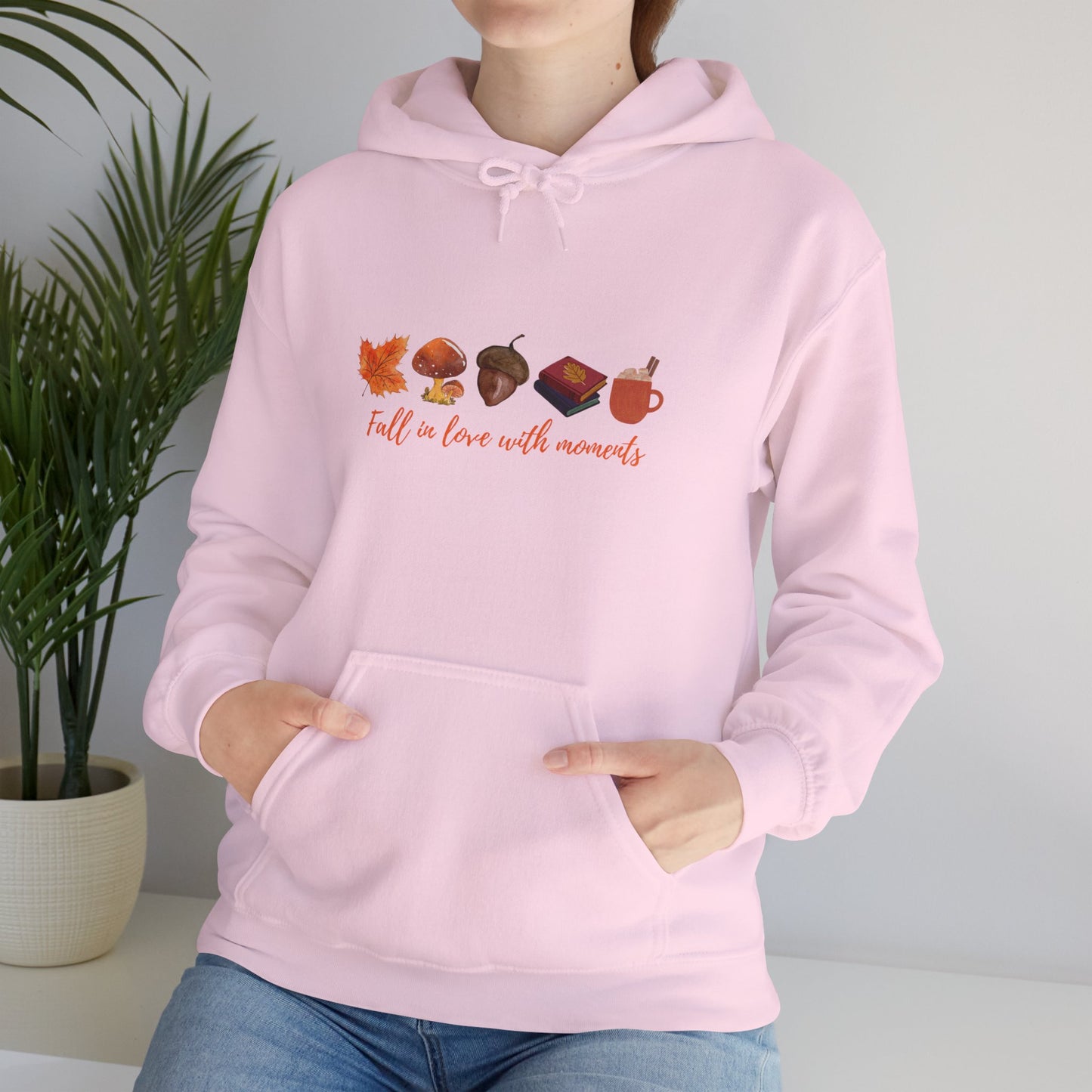 Cozy Fall Hooded Sweatshirt - Fall in Love with Moments - Unisex Outdoor Sweater, Autumn Fashion, Cozy Gift, Seasonal Wear, Ideal for [...]