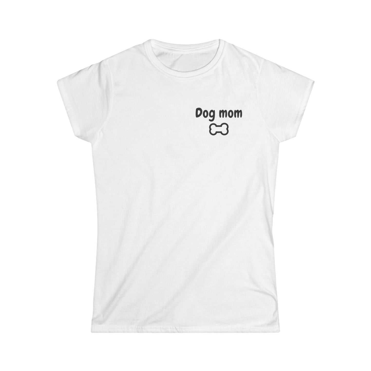 Fun Bulldog Graphic Women's Softstyle Tee, Pet Lover Gift, Casual Outfit, Dog Mom Shirt, Birthday Gift