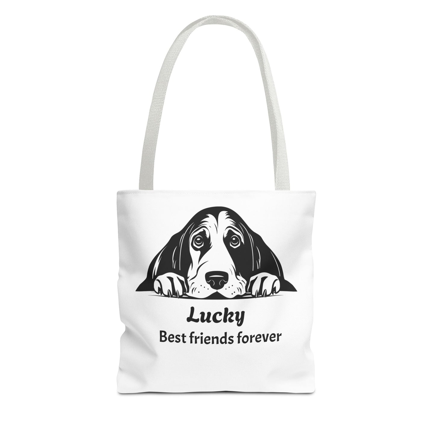 Lucky Dog Tote Bag - Best Friends Forever - Personalized Pet Lover Gift, Eco-Friendly Bag for Dog Owners, Cute Animal Lover Accessory