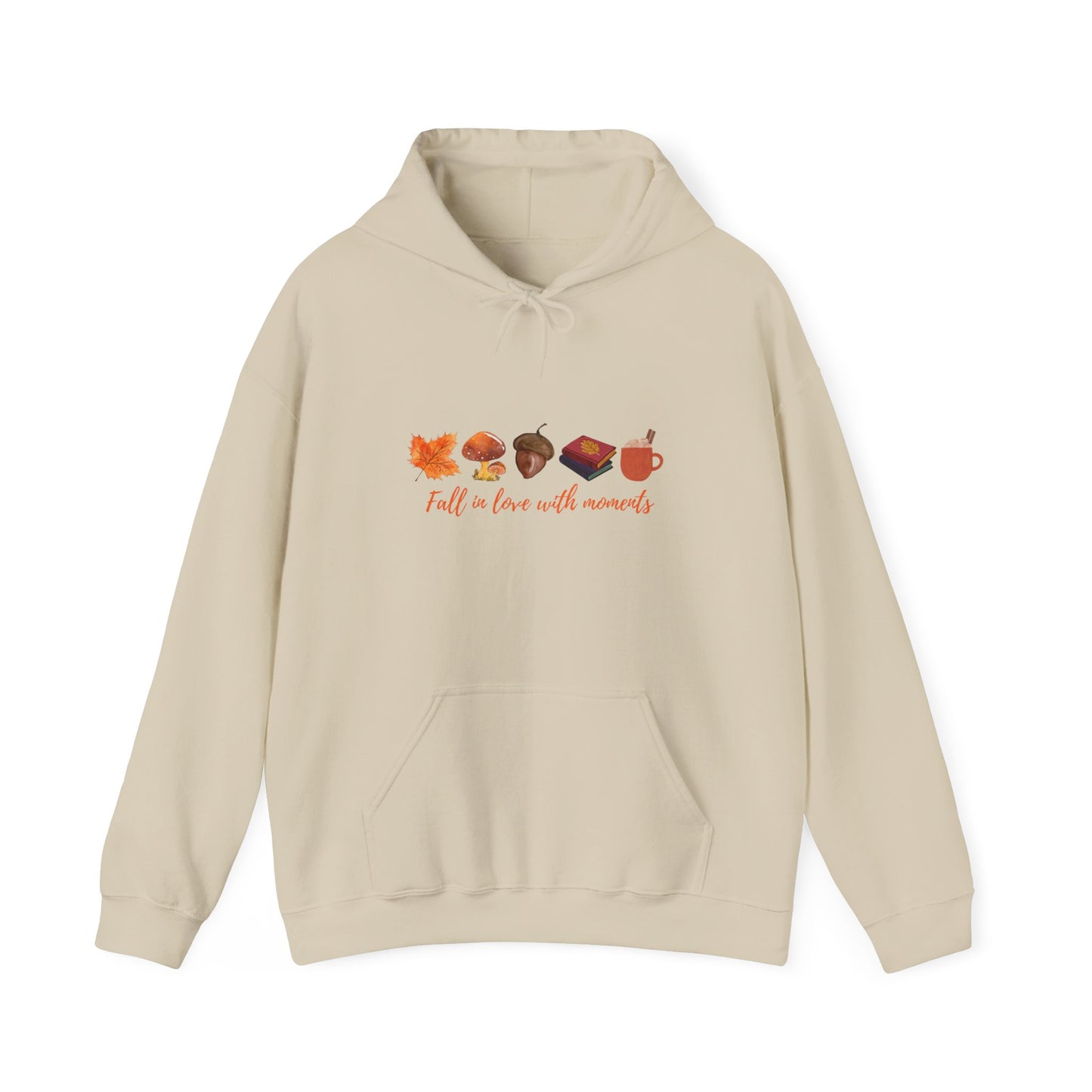 Cozy Fall Hooded Sweatshirt - Fall in Love with Moments - Unisex Outdoor Sweater, Autumn Fashion, Cozy Gift, Seasonal Wear, Ideal for [...]
