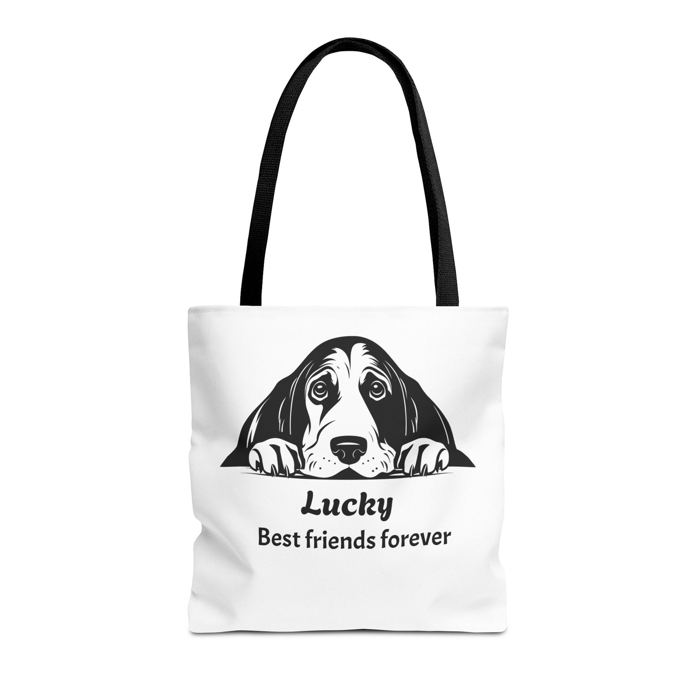 Lucky Dog Tote Bag - Best Friends Forever - Personalized Pet Lover Gift, Eco-Friendly Bag for Dog Owners, Cute Animal Lover Accessory