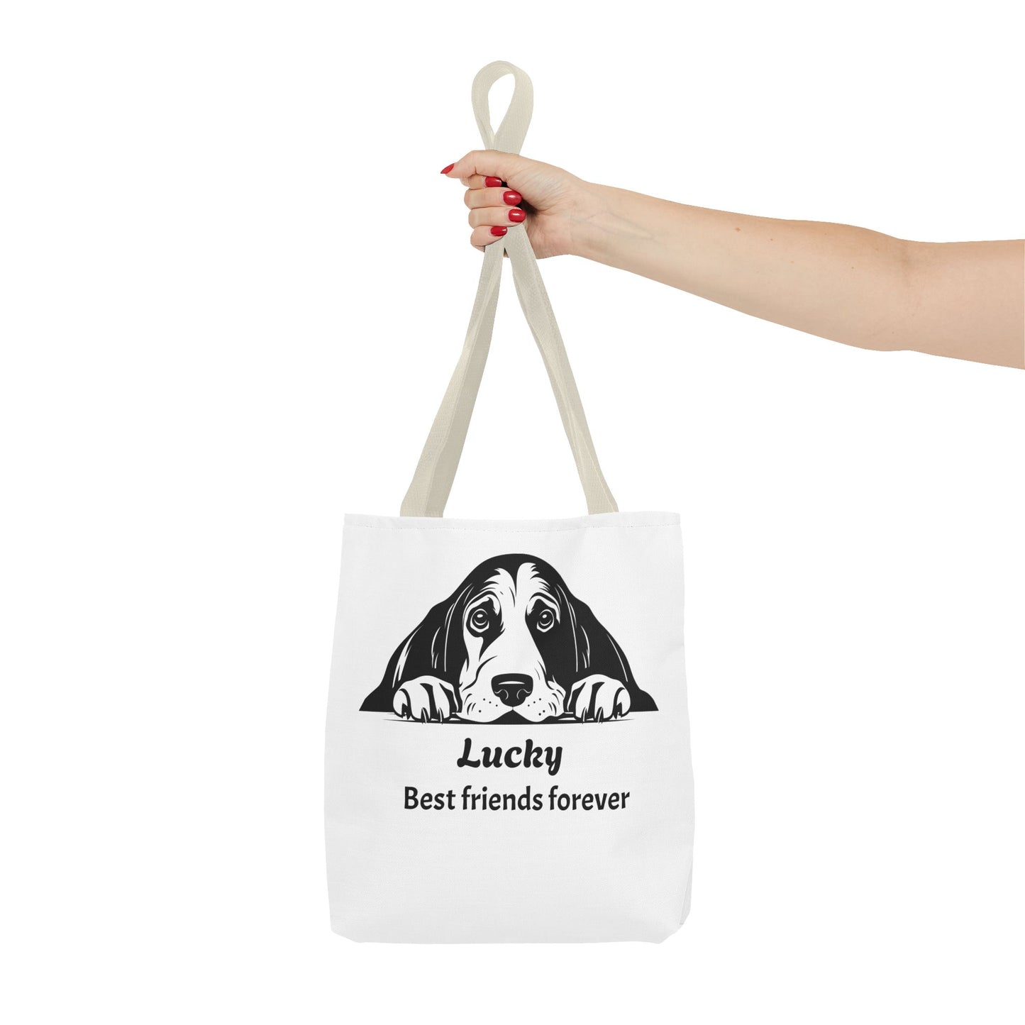 Lucky Dog Tote Bag - Best Friends Forever - Personalized Pet Lover Gift, Eco-Friendly Bag for Dog Owners, Cute Animal Lover Accessory
