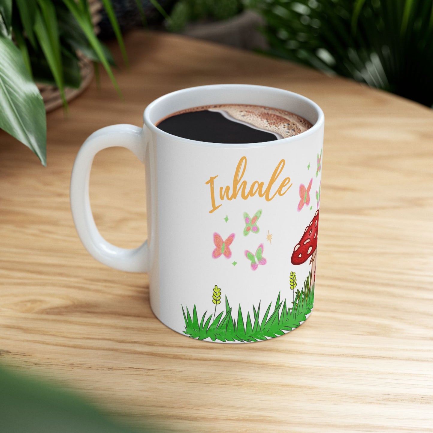 Whimsical Butterfly & Mushroom Ceramic Mug, Cute Gift for Nature Lovers, Spring Decor, Garden Party, Birthday Present, Eco-Friendly [...]