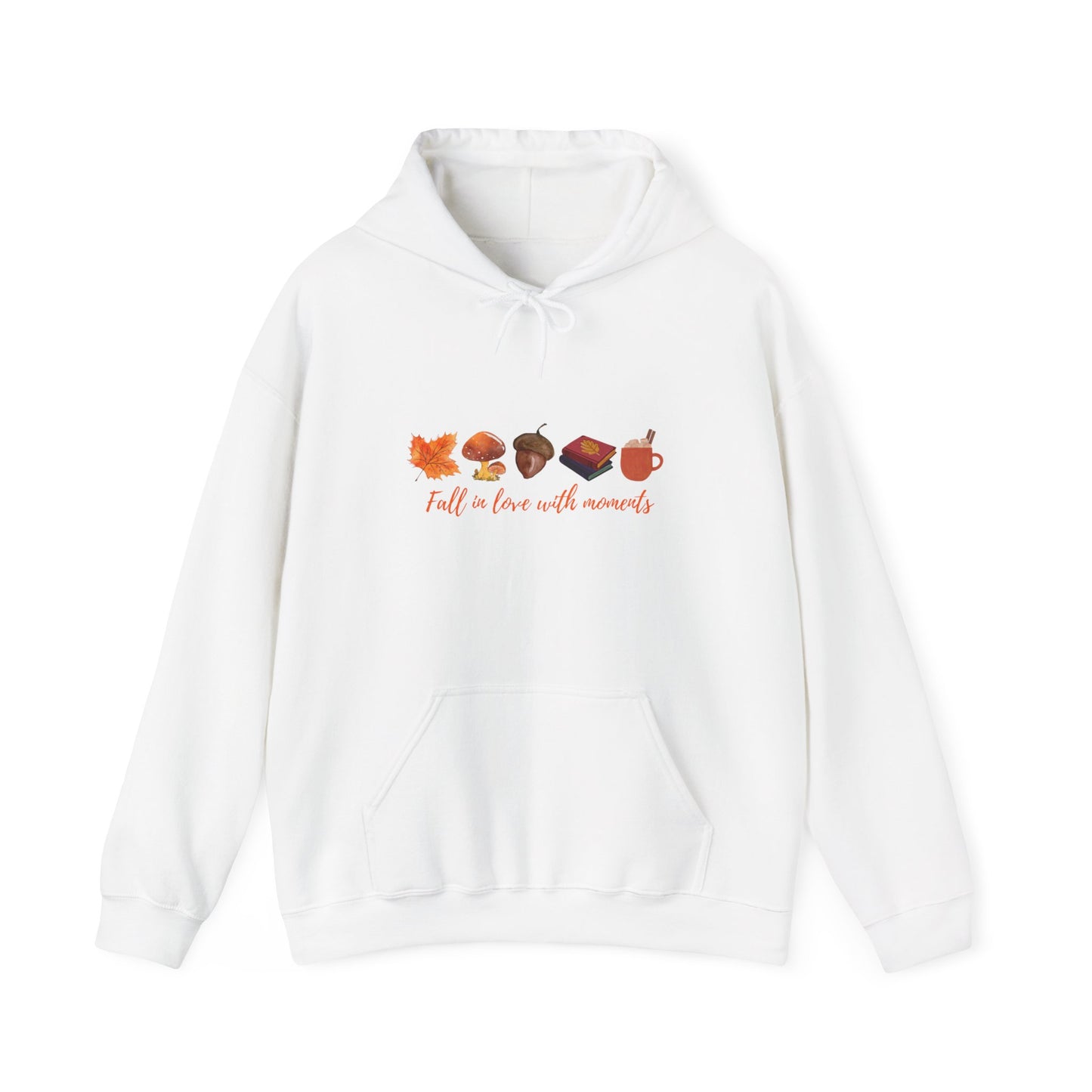 Cozy Fall Hooded Sweatshirt - Fall in Love with Moments - Unisex Outdoor Sweater, Autumn Fashion, Cozy Gift, Seasonal Wear, Ideal for [...]