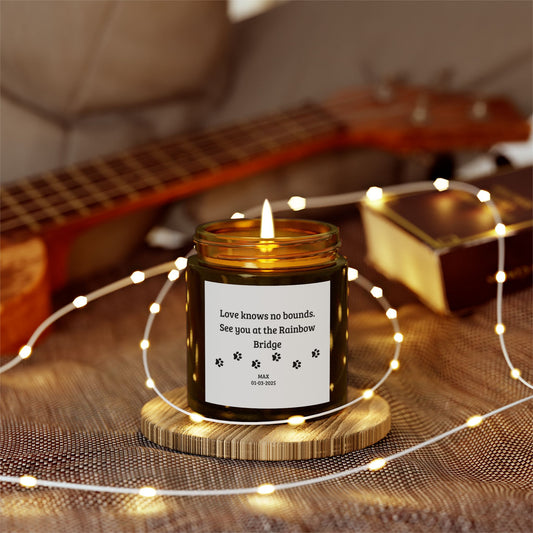 Coconut Apricot Scented Candles | Love Knows No Bounds | Memorial Gift, Relaxation, Home Decor, Wedding Favors, Gift for Her