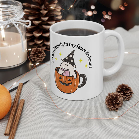 Halloween Ceramic Mug - Spooky Coffee Cup, Pumpkin Design, Perfect for Fall and Halloween Decor, Unique Haunting Mug